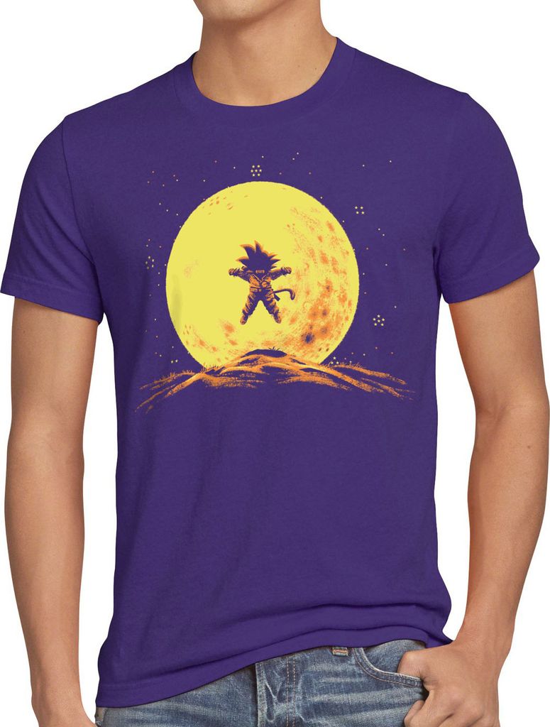 style3 Goku Mond T-Shirt Herren son-goku dragon z super saiyan turtle