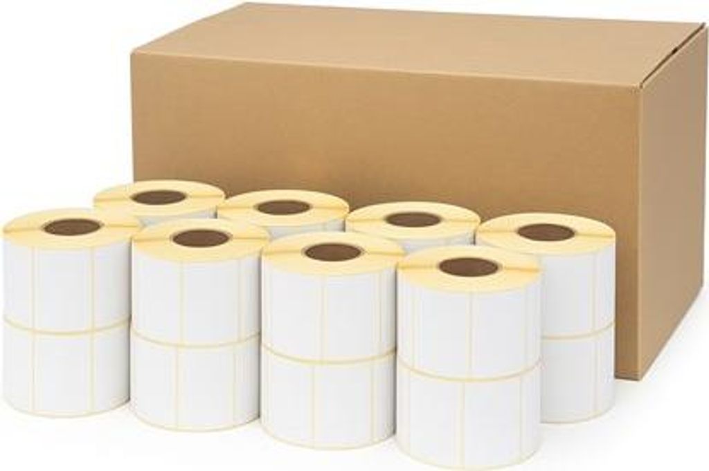 Thermaletiketten 40 x 25 mm, weiß, selbstklebend – 70.000 Produktbild 