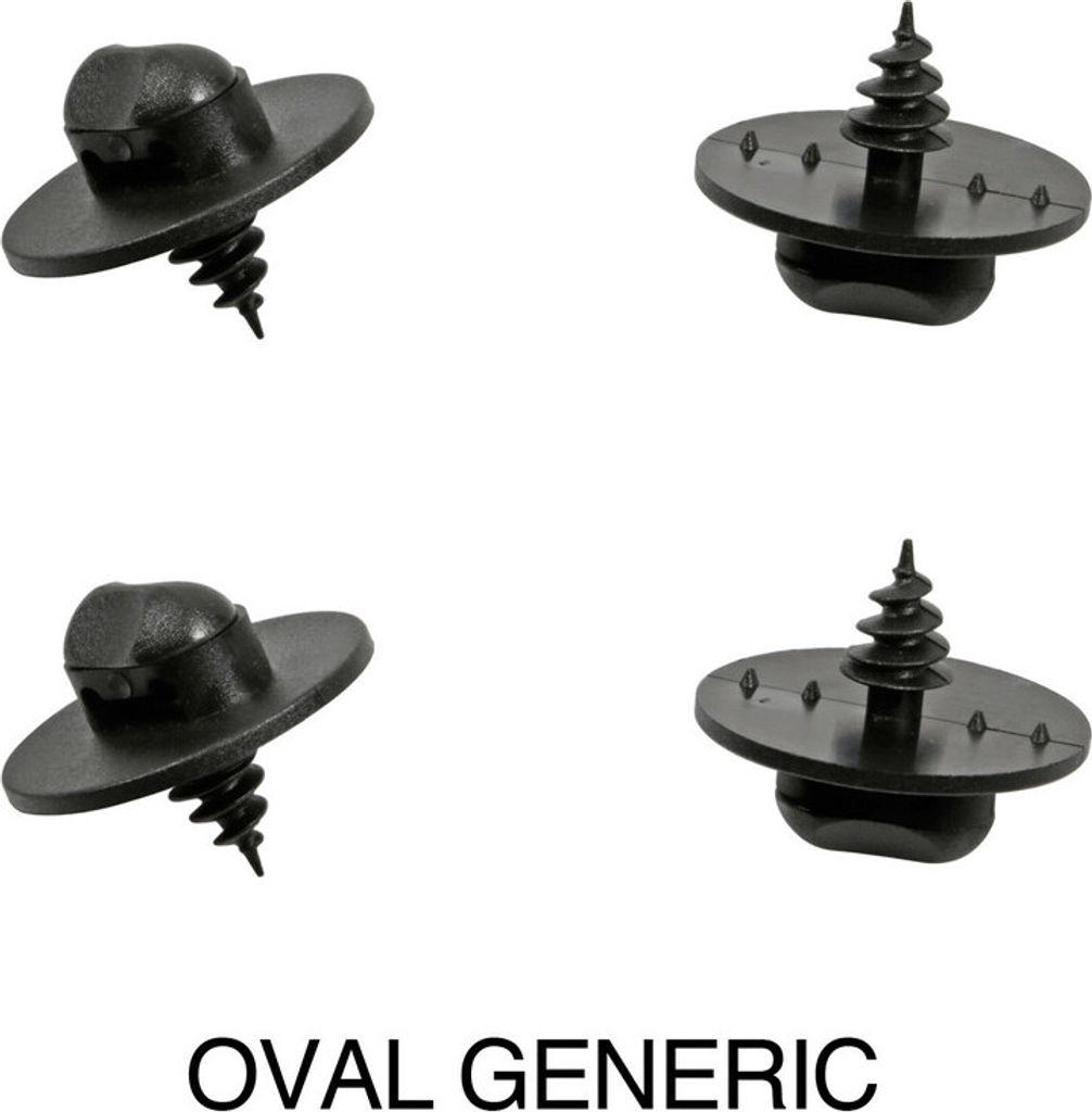 Mattenbefestigungs-Clip, Set 4 St. - Oval - Universale