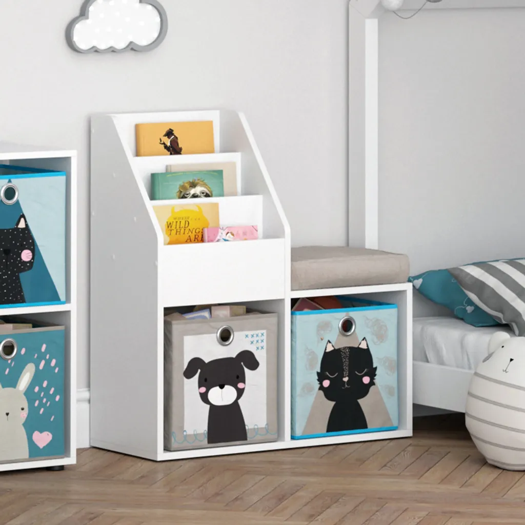 Bibliothèque Compacte Vicco Luigi 72x79cm pour Optimiser les Petits Espaces