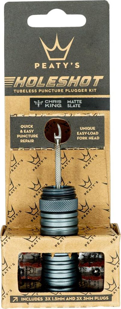 Holeshot Tubeless Puncture Plugger Kit - Slate