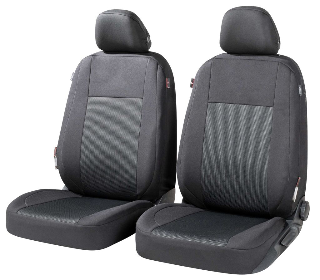 Sitzbezüge Schonbezüge für Opel Corsa D schwarz-rot V21 Vordersitze