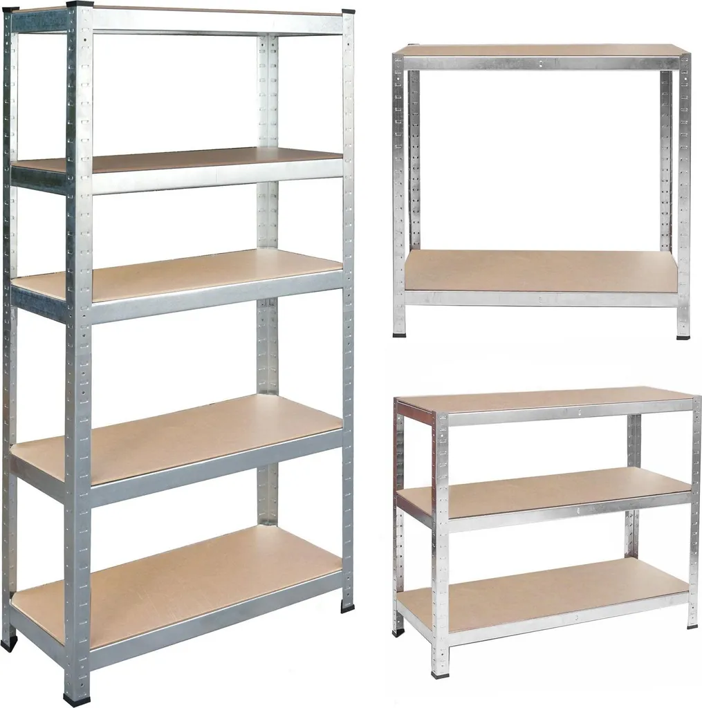 Étagère de rangement en métal 180x90x30 cm Humberg 4843 robuste
