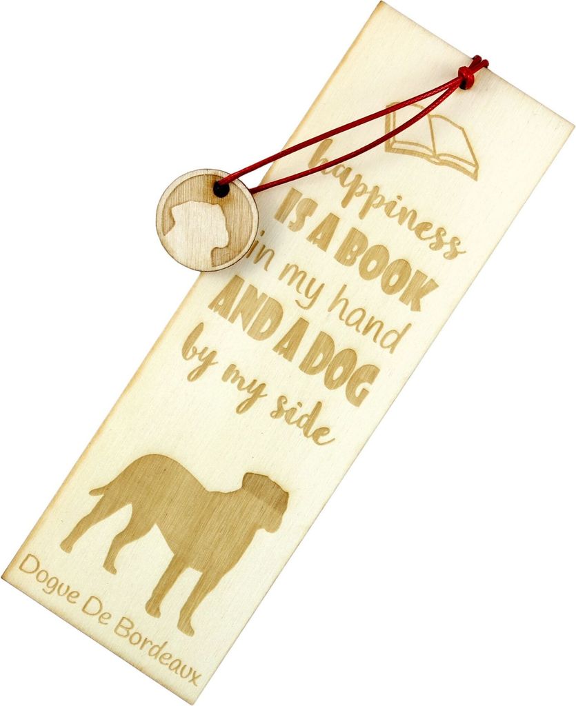 Bordeauxdogge, Dogue de Bordeaux - Lesezeichen mit Hund, personalisiertes Lesezeichen, Hundeaccessoire für Leser der Marke Art-Dog