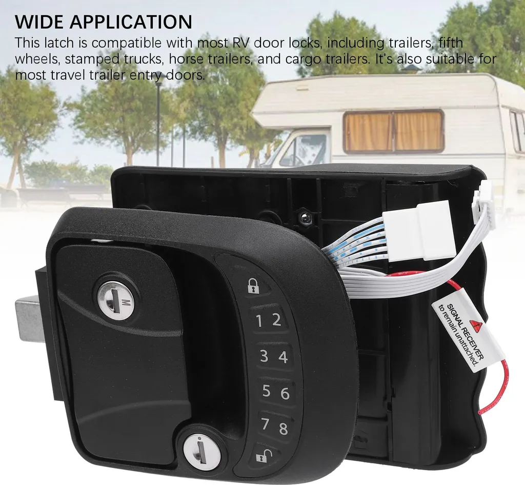 Serrure électronique de camping-car en alliage de zinc robuste