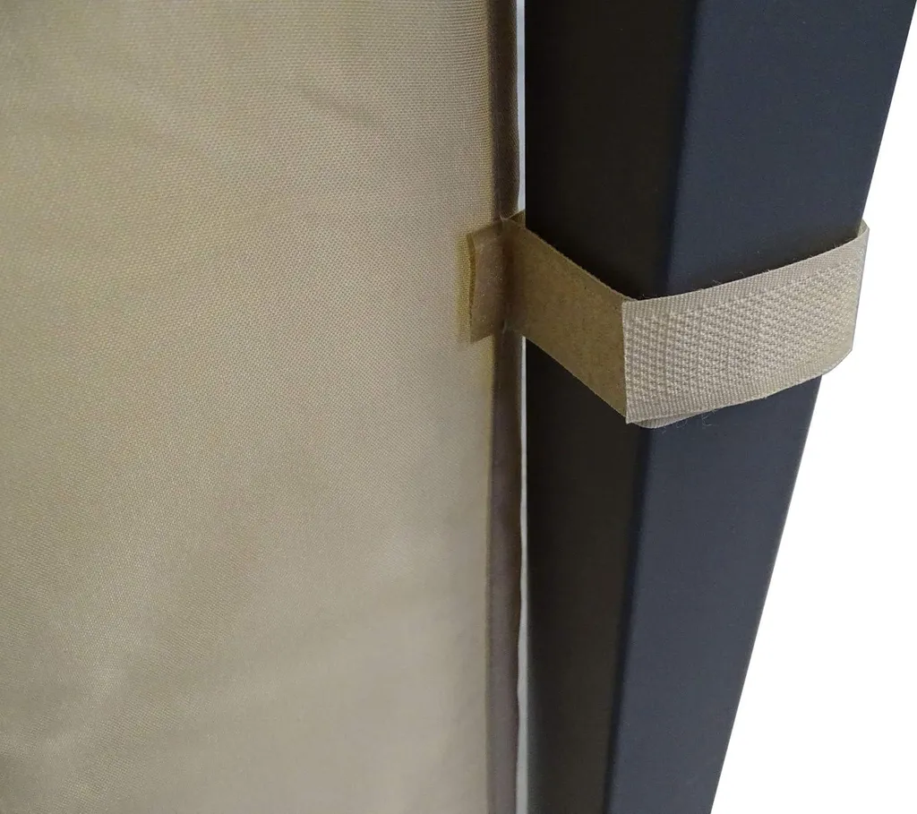 Panneaux latéraux de pavillon anti-vent et pluie en PVC avec fenêtres