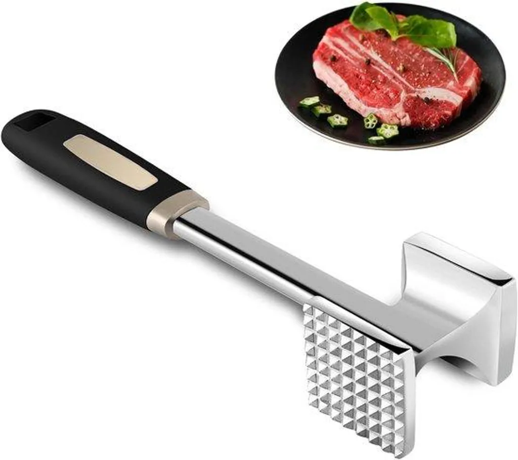 Attendrisseur à viande double face pour escalopes et carpaccio fin