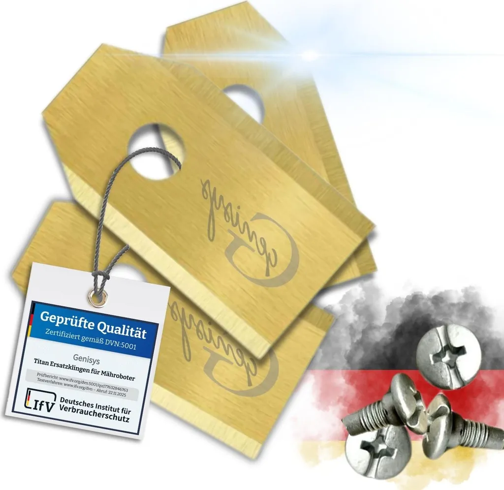 Ricambi Lame Titanio Gardena Sileno Genisys | Pack 30x Infrangibili