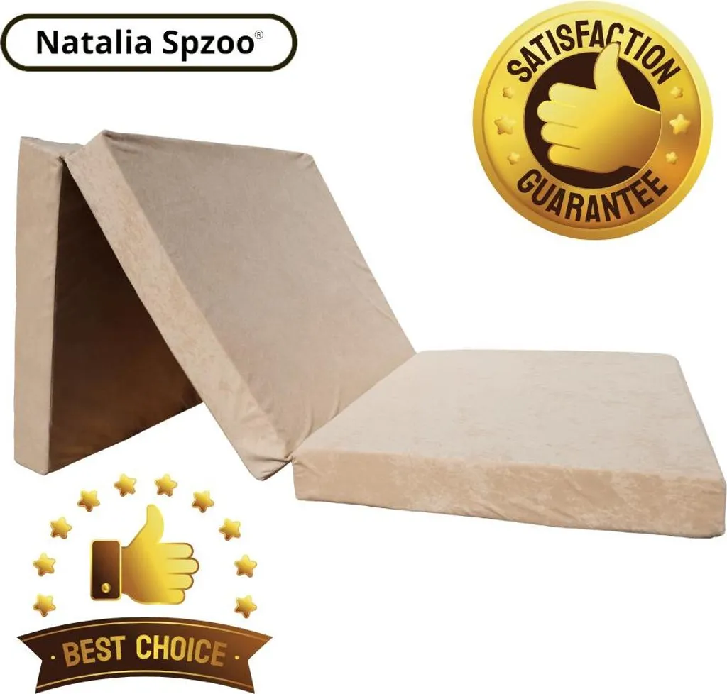 Lit d'appoint pliant 195x65x8 cm - Solution gain de place pour invités