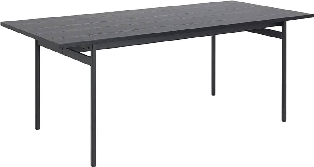 Table de réception 8 couverts Kaz Noir 200 cm pour salon contemporain