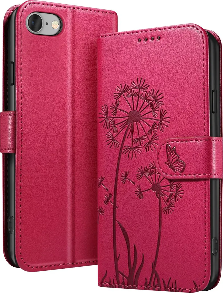 Idea Regalo Custodia Zanaé iPhone SE Rosso Butterfly Premium
