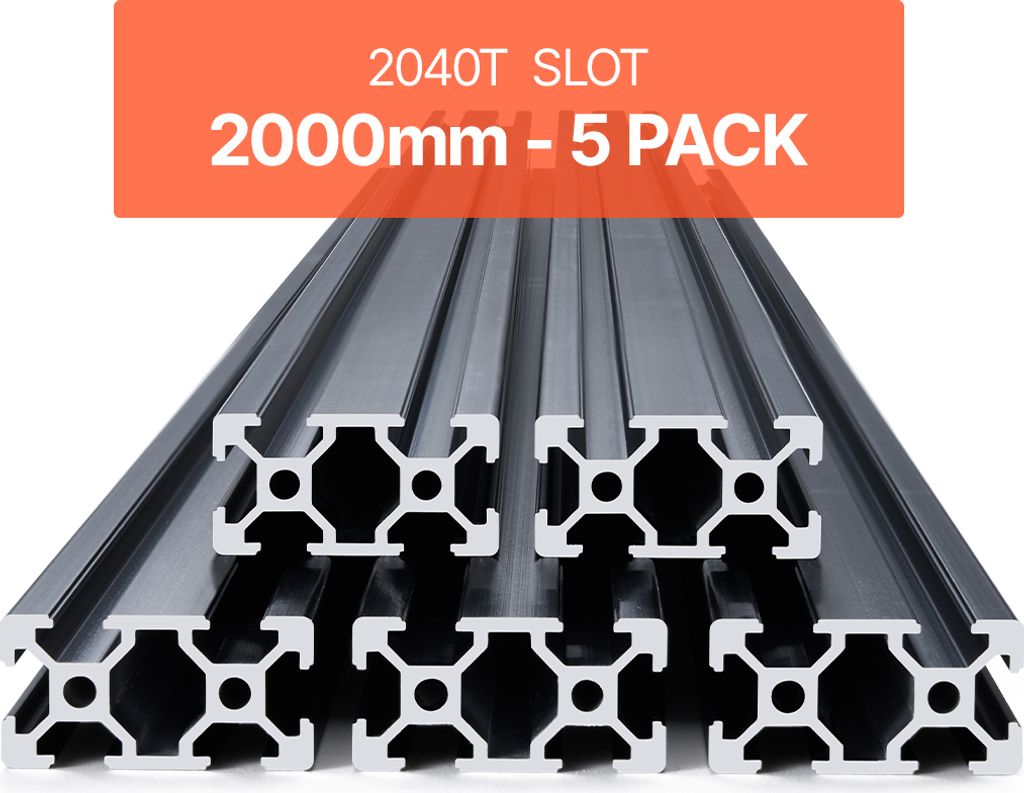 A stack of aluminum extrusion profiles with a text overlay.