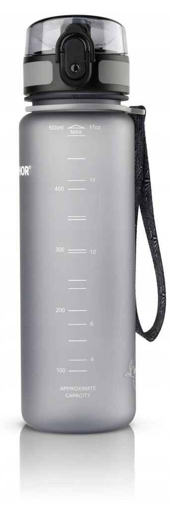 AQUAPHOR City, Wasserfiltration Flasche, 0,5 l, Grau Produktbild 