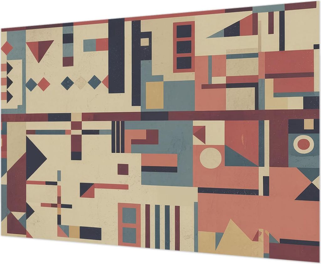 Wandtapete - Dekorative Tapete für Wohnzimmer - Tapetenfolie für Wanddekoration - 208x146 cm - Abstrakte Komposition