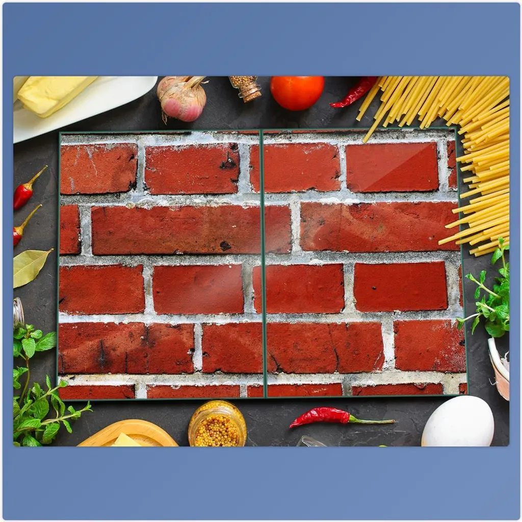 Copri Piano Cottura 80x52 in Vetro Nero - Protezione Top Cucina