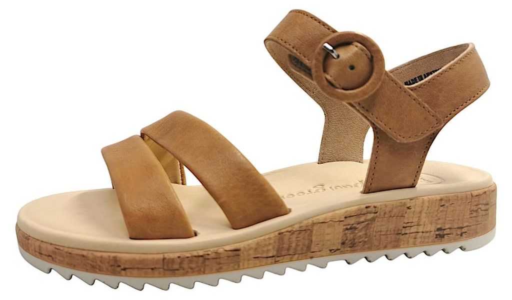 Paul Green Washed Kid Cuoio Damenschuhe Sandalette Braun Productafbeelding 