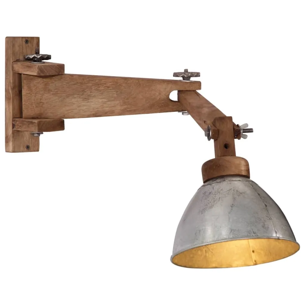 Lampada da Parete Vintage Argento E27 25W | Illuminazione d'Atmosfera