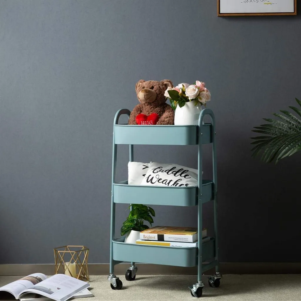 DOEWORKS Carrellino Multiuso 3 Piani | Salvaspazio Cucina e Bagno - 8