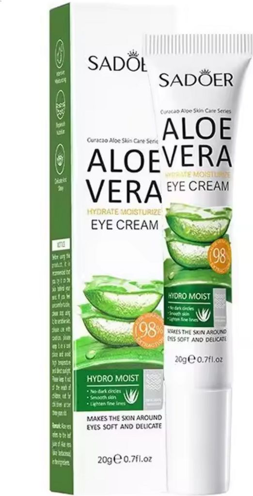 Aloe Vera Augencreme gegen dunkle Augenringe & Schwellungen – Feuchtigkeitsspendend & Beruhigend