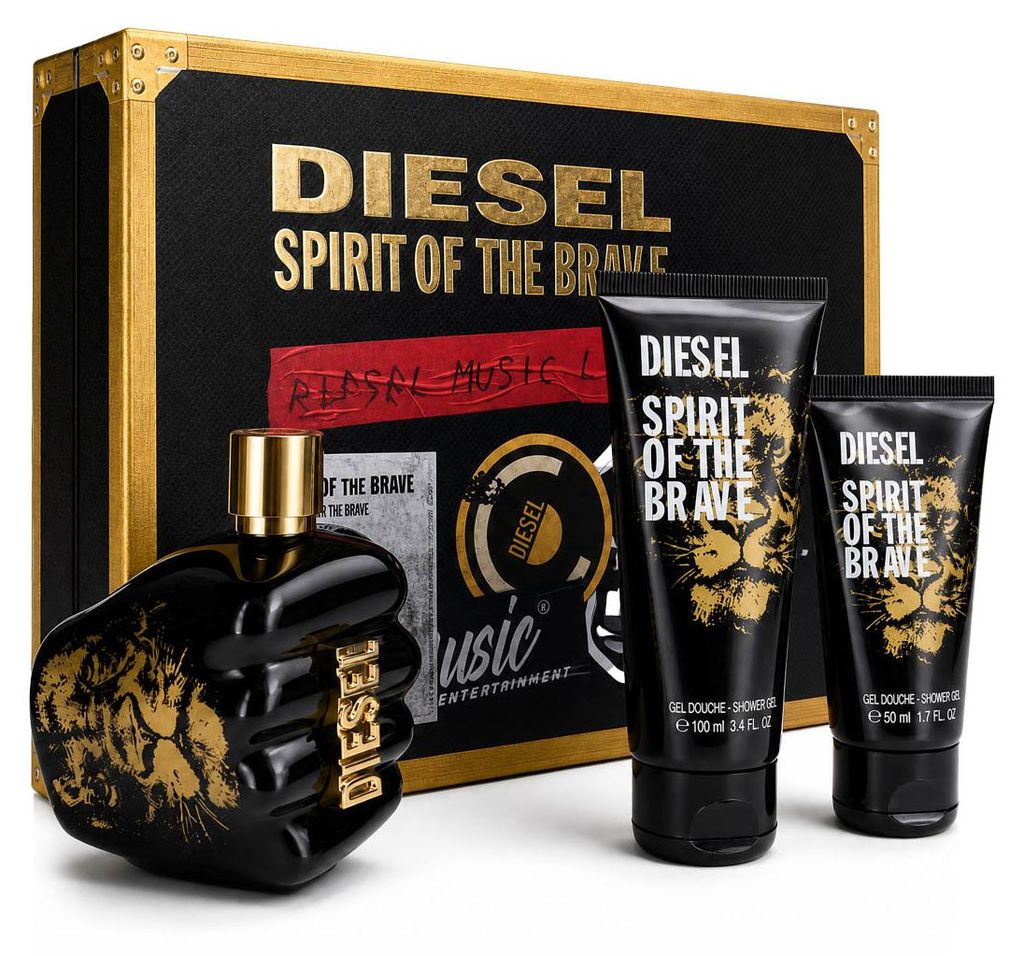Diesel Spirit of the Brave EDT 125 ml + SG 100 ml + SG 50 Produktbild 