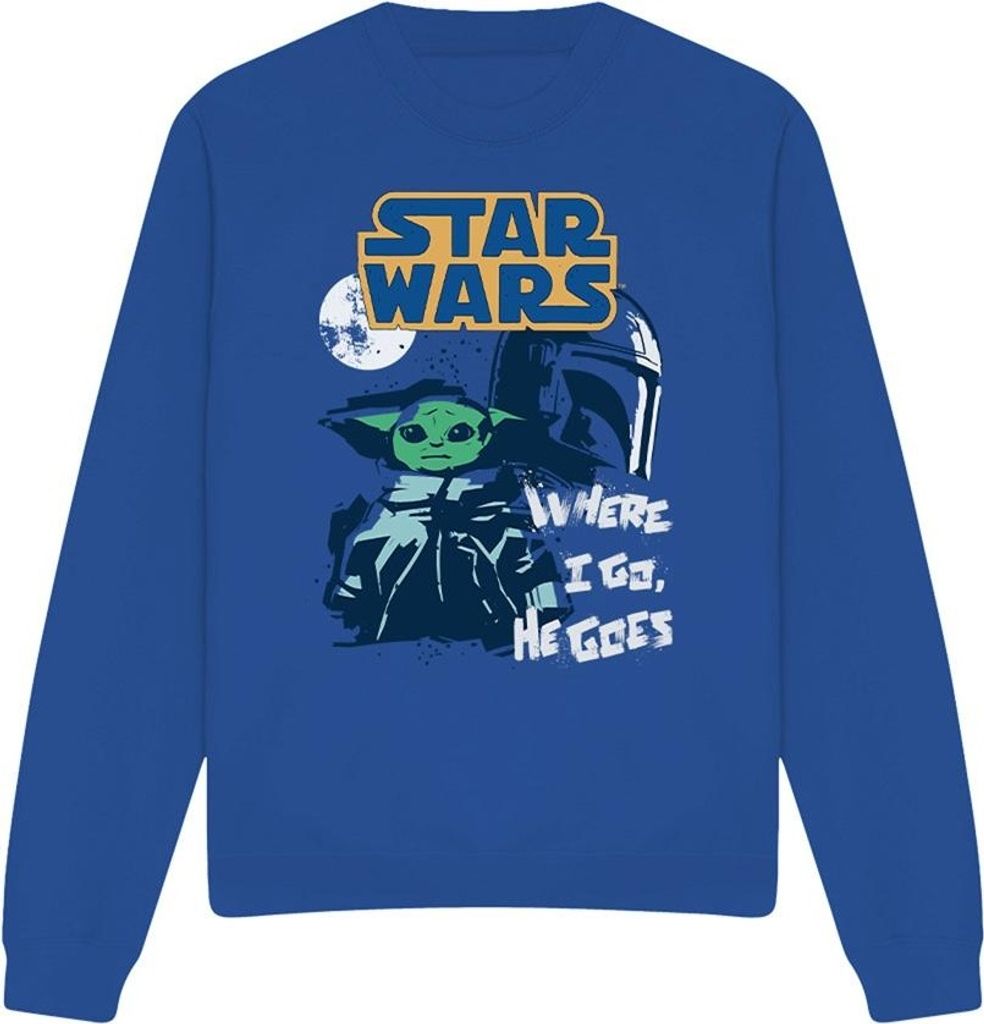 Star Wars - "Swipe" Sweatshirt für Herren/Damen Uni TV4194 (L) (Königsblau)