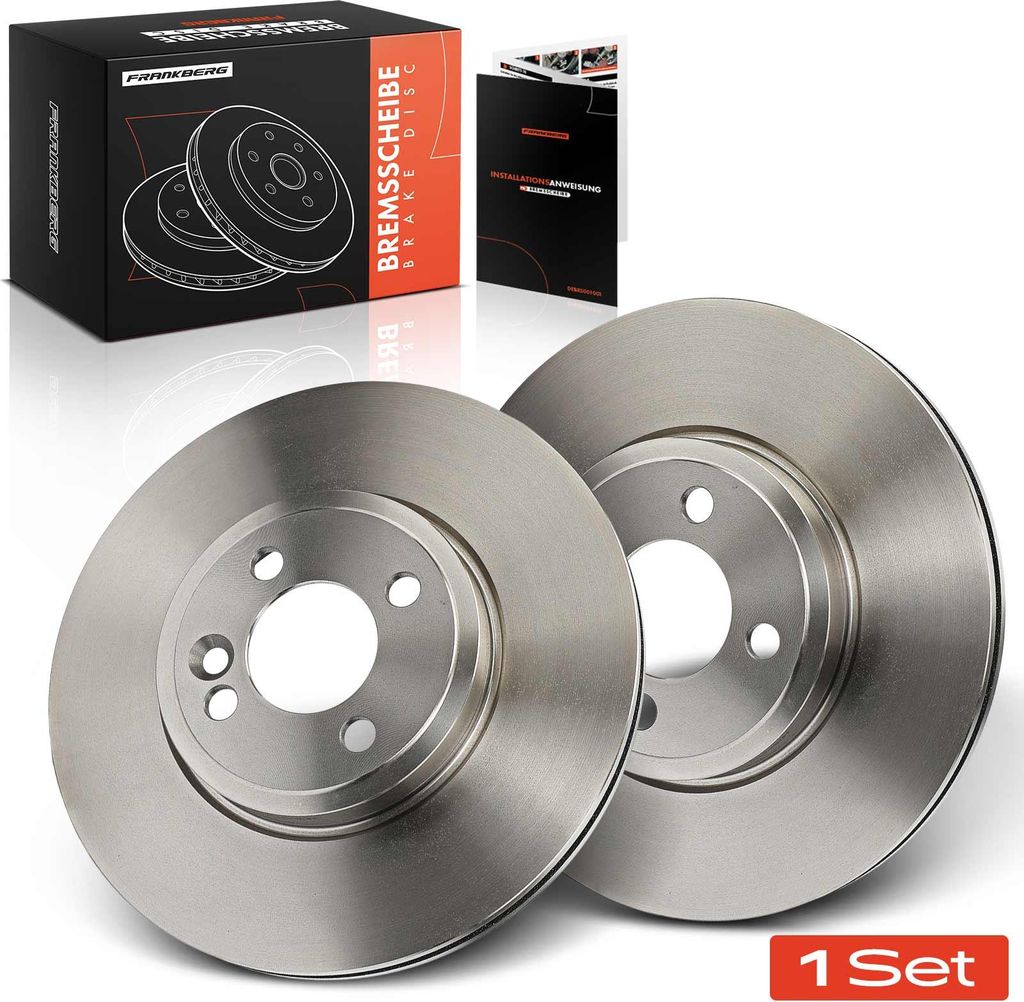 Frankberg 2x Bremsscheiben Vorderachse für MINI Mini Mini Cabriolet R56 R57 R55 R58 R59 2006-2015