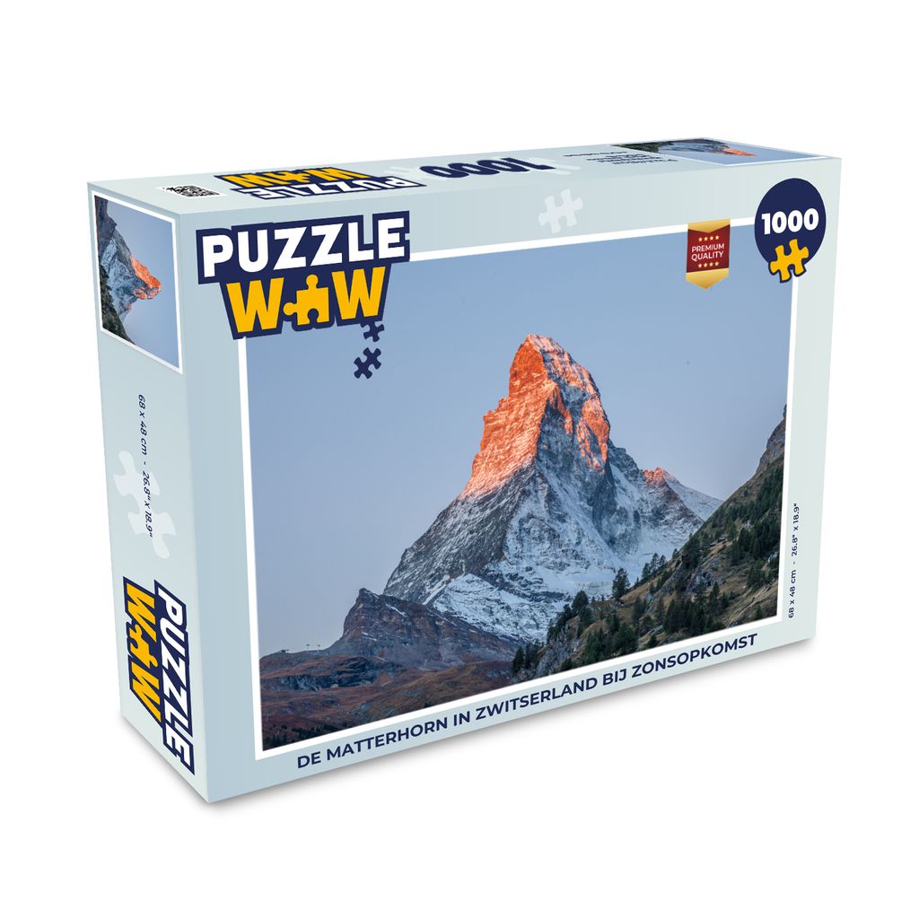 MuchoWow® Puzzle 1000 ks Matterhorn vo Švajčiarsku pri Obrázok produktu 