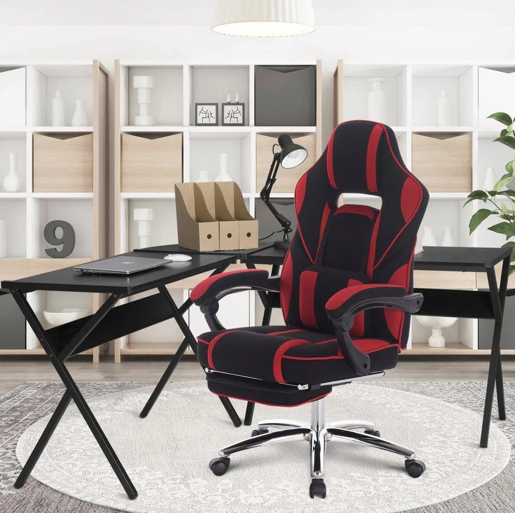 Fauteuil Gamer Ergonomique Rouge pour Setup Gaming et Télétravail PC - 2