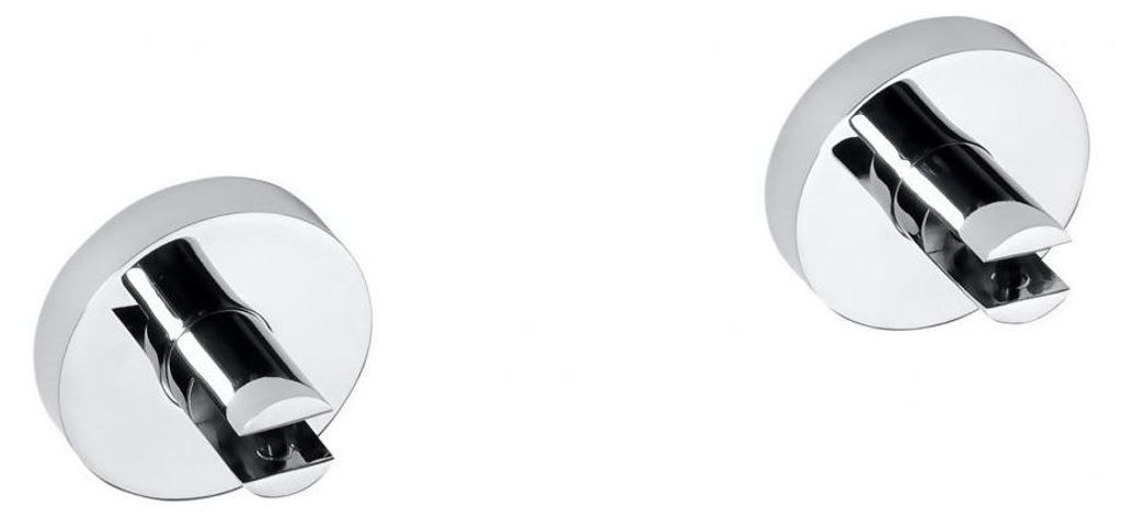 Sapho X-ROUND Glasablage Halter 8mm, Chrom Produktbild 