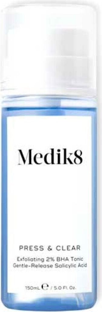 A product shot of a bottle of skincare product.