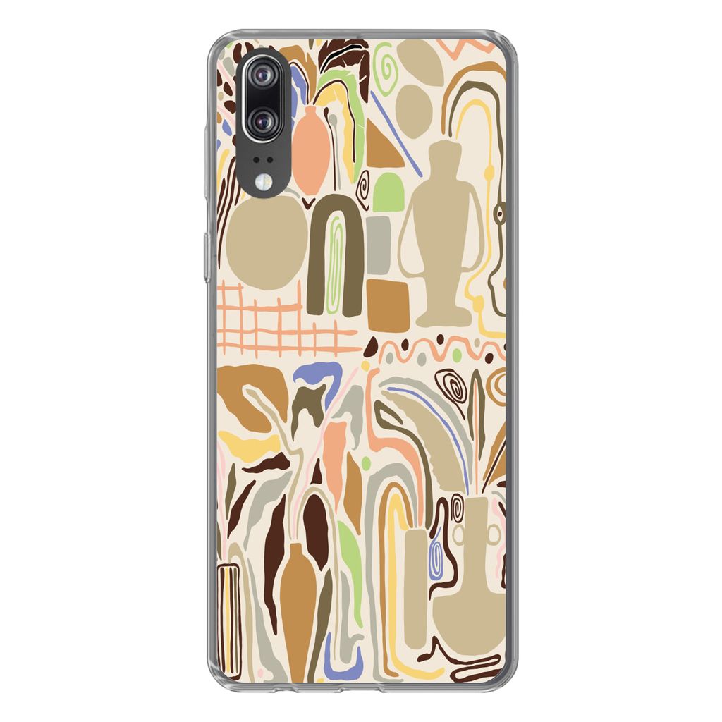 MuchoWow® Handyhülle Schutzhülle Hülle für Huawei P20 Blume Produktbild 