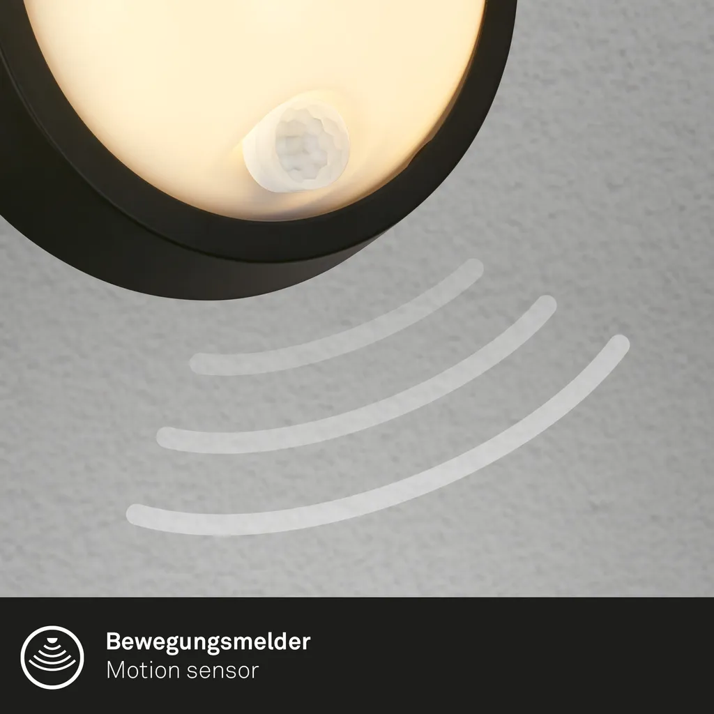 Éclairage extérieur LED sans percer Briloner Puni avec détection noir - 4