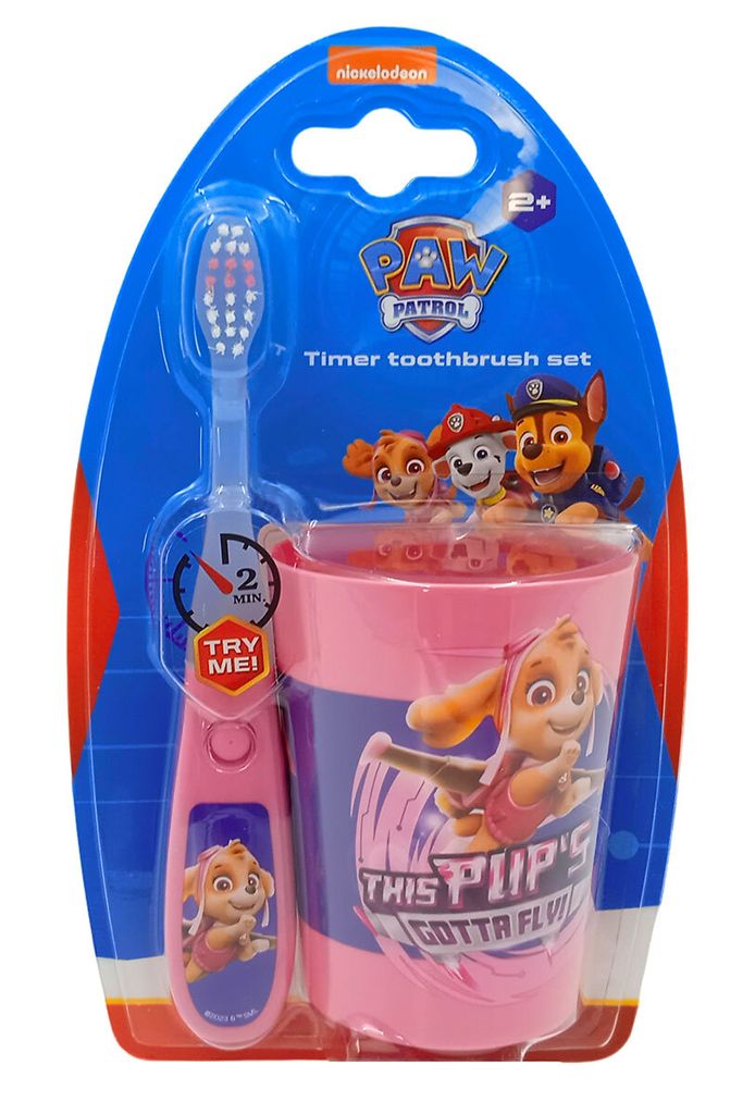 Spazzolino da denti per bambini con timer rosa - Skye Immagine del prodotto 