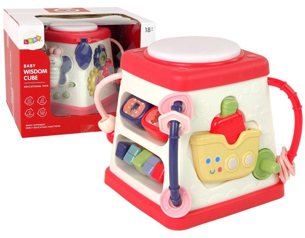 Leantoys Kostka Edukacyjna Dla Niemowl?t Weso?e Melodie ?wiat?a Motyl