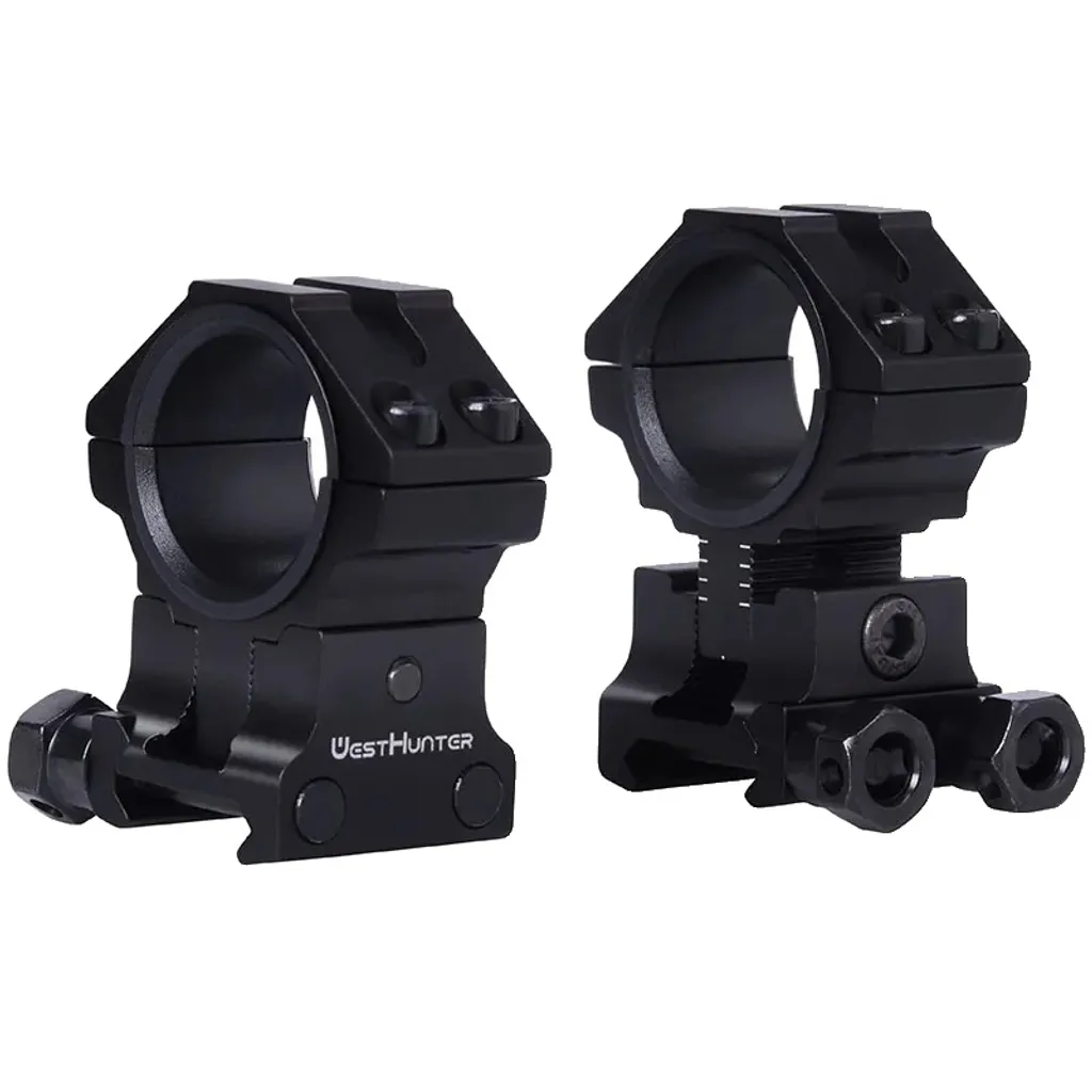 Anelli per Cannocchiale 30mm Regolabili Nero | Shop Tactical Online