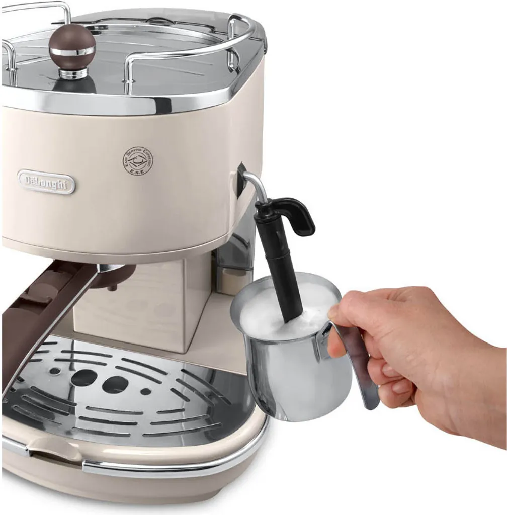 Machine expresso manuelle DeLonghi Icona Vintage pour cappuccino