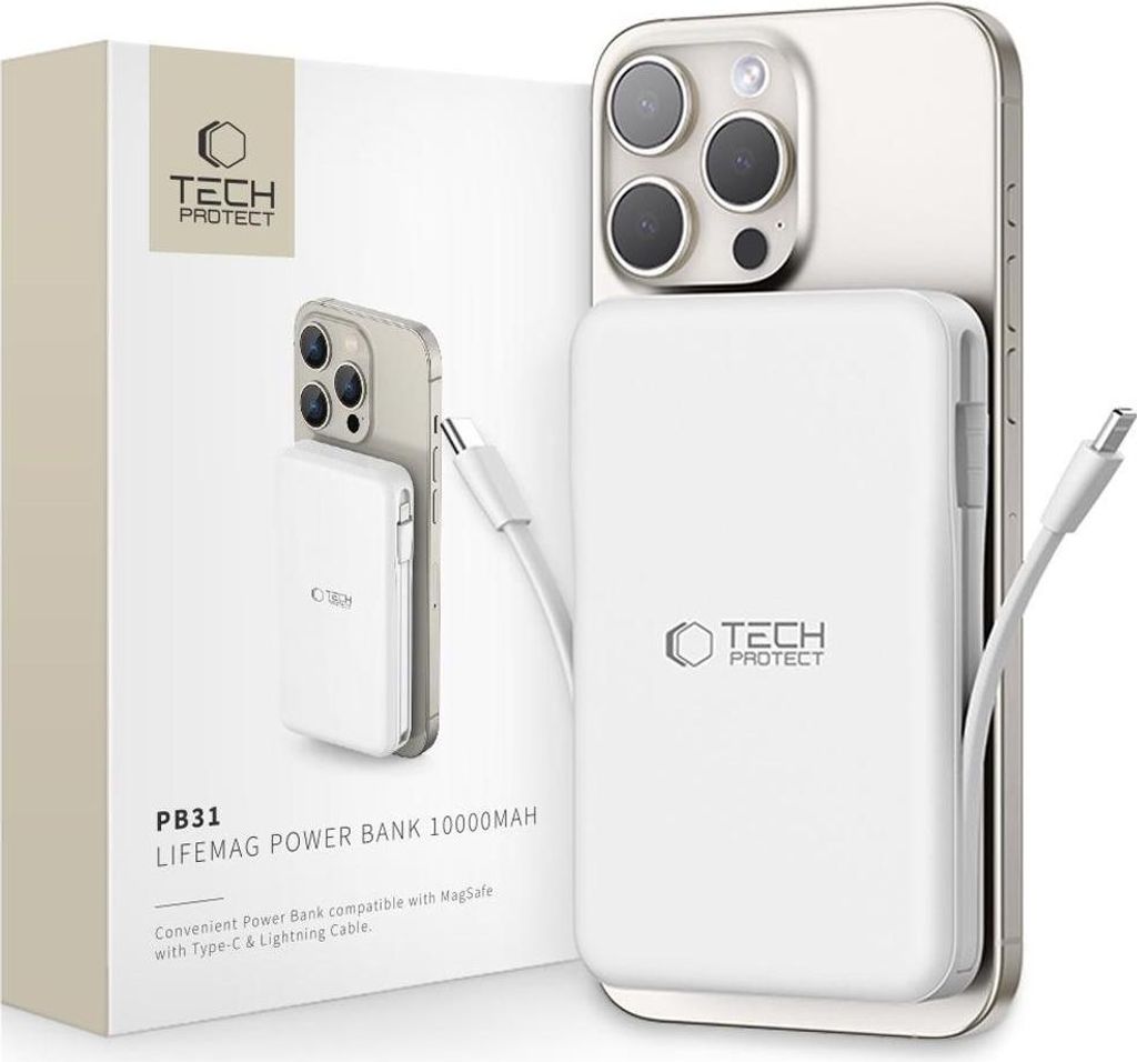 Tech-Protect Pb31 Lifemag Magsafe Power Bank 10000Mah Immagine del prodotto 