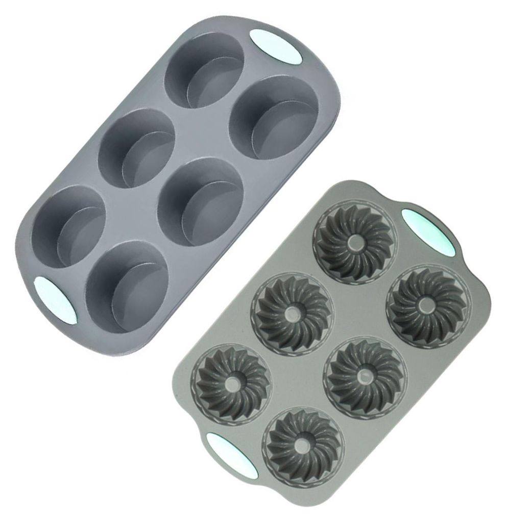 Silikonform für Weihnachtskränze, hitzebeständige Backform für Kuchen, Seife, Eiswürfel, lebensmittelecht, leicht zu lösende Cupcake-Form