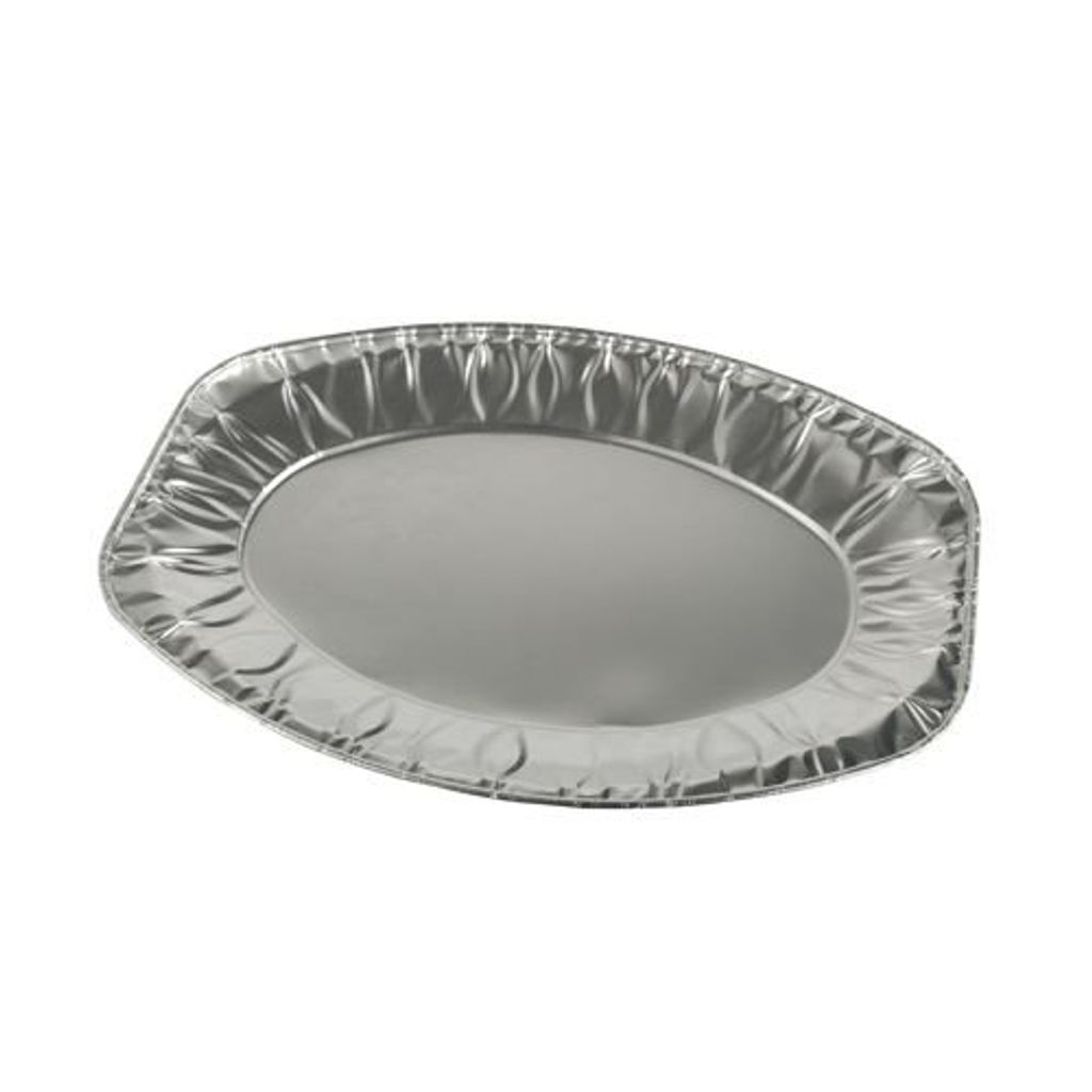 Servierplatten, Alu oval 43 cm x 29 cm Produktbild 
