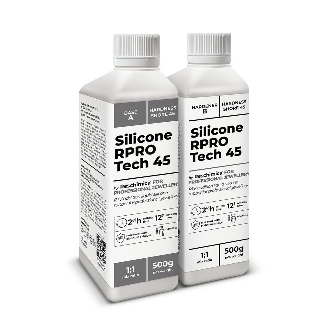 Silikónová guma R PRO TECH 45 - mäkký, priehľadný, 1:1, Obrázok produktu 