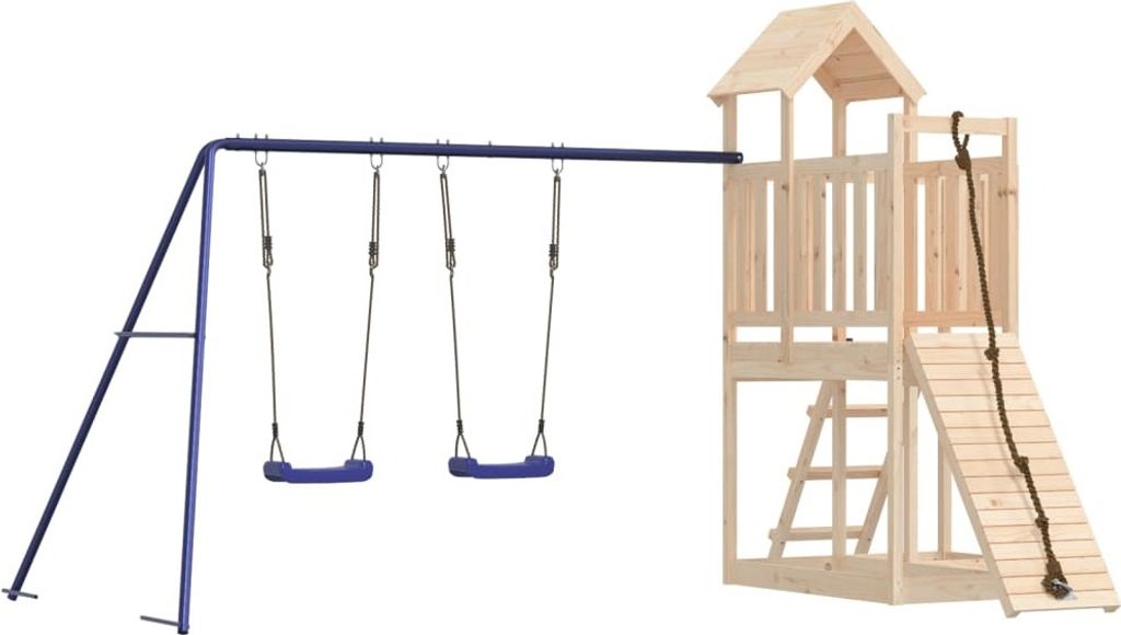 vidaXL Torre gioco in legno di pino massiccio Immagine del prodotto 
