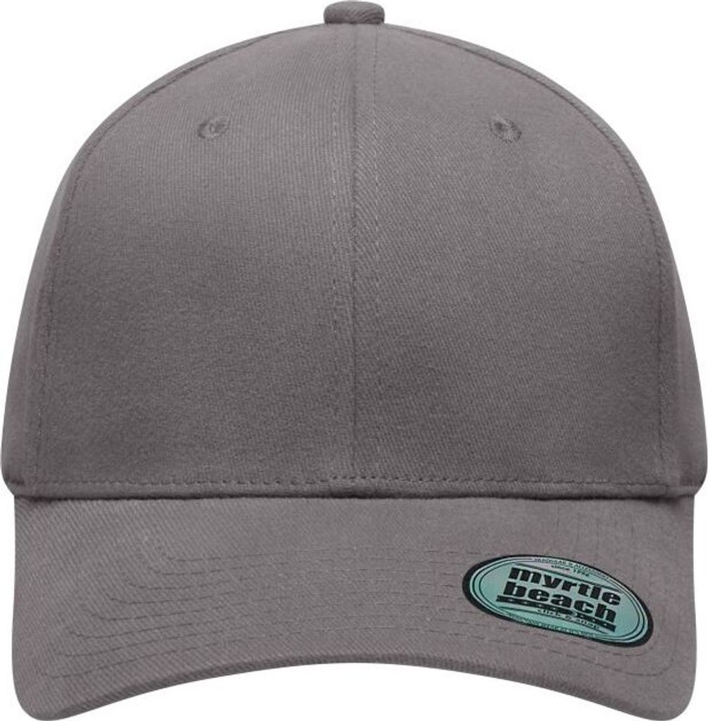 Trendiges 6 Panel Cap ohne Verschluss dark-grey, Gr. L/XL