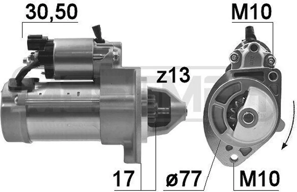 Démarreur Haute Performance pour Hyundai i20 (PB) et iX20 - Standard OE