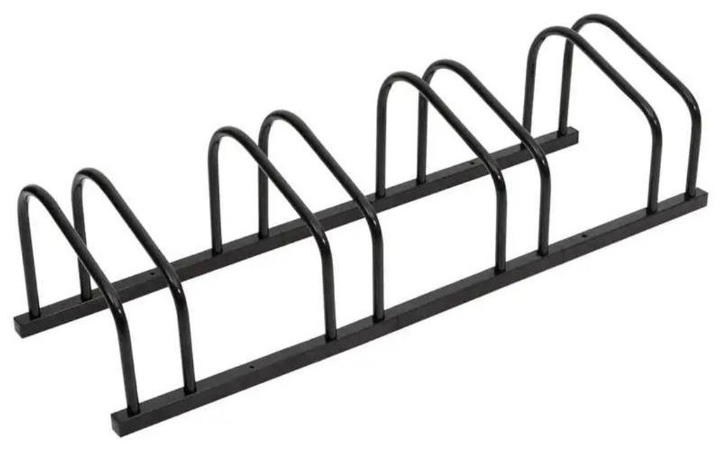 Fahrradständer - Boden-Fahrradhalter für 4 Fahrräder - Verzinkter Stahl 103,5×33×26 cm - Stabiler Ständer für Garage und Cruiser - Armygrün