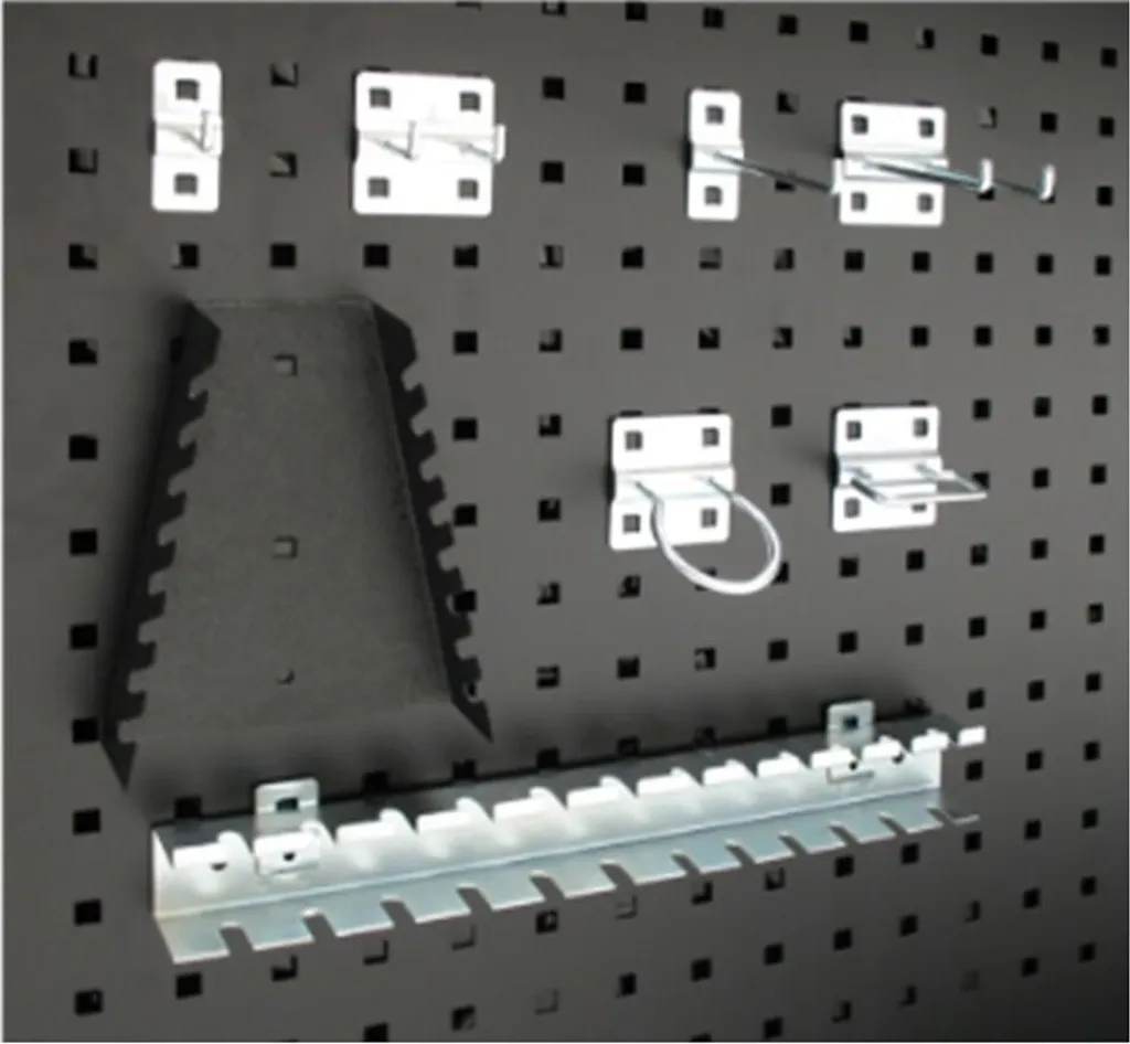 Var Hook And Rack Kit Black One Size avec Crochets Robustes en Acier Noir