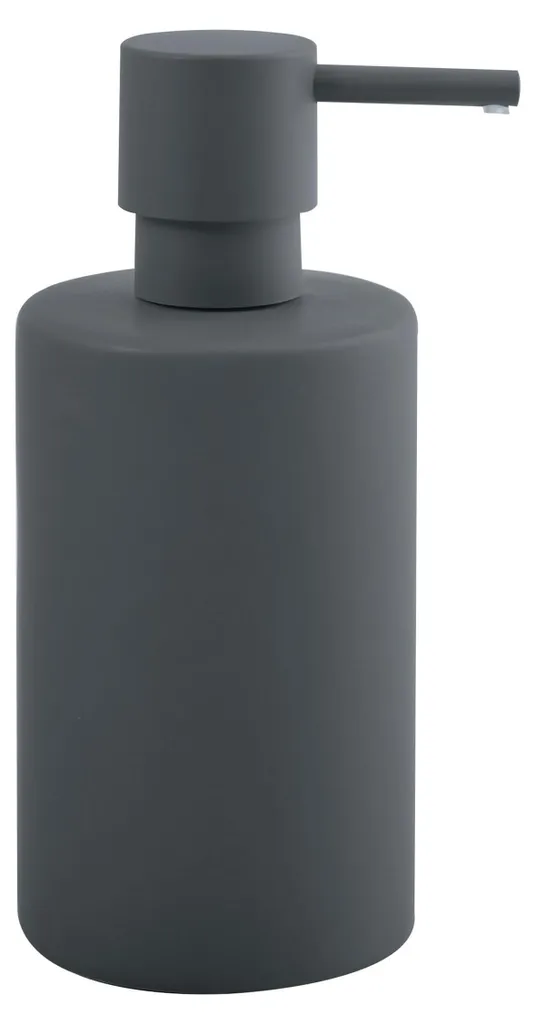 Flacon pompe savon liquide en porcelaine gris mat 300ml accessoire évier