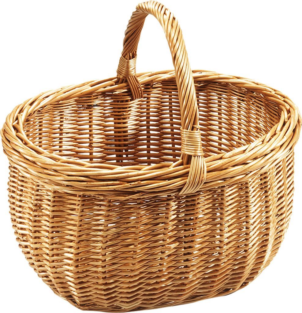 Kobolo Nákupní koš Proutěný koš pletený z proutí 43x33x35 Obrázek produktu 