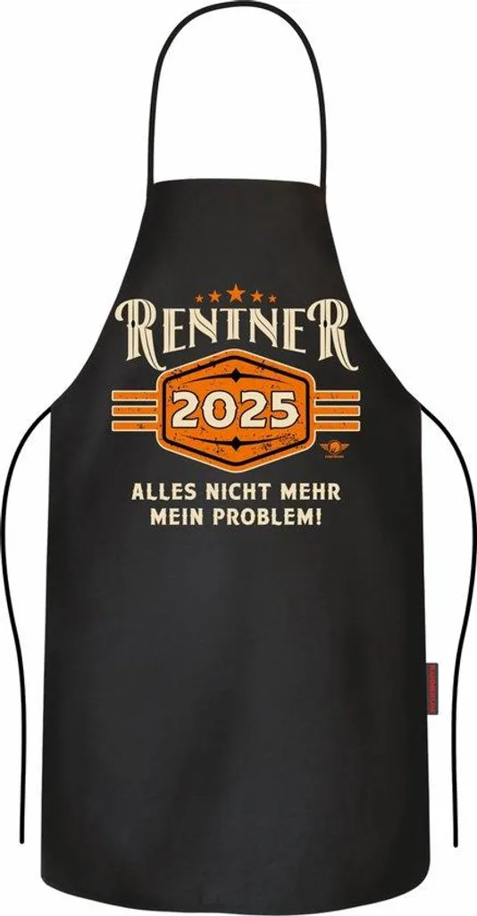 Tablier noir en coton pour homme 100% naturel réglable style BBQ