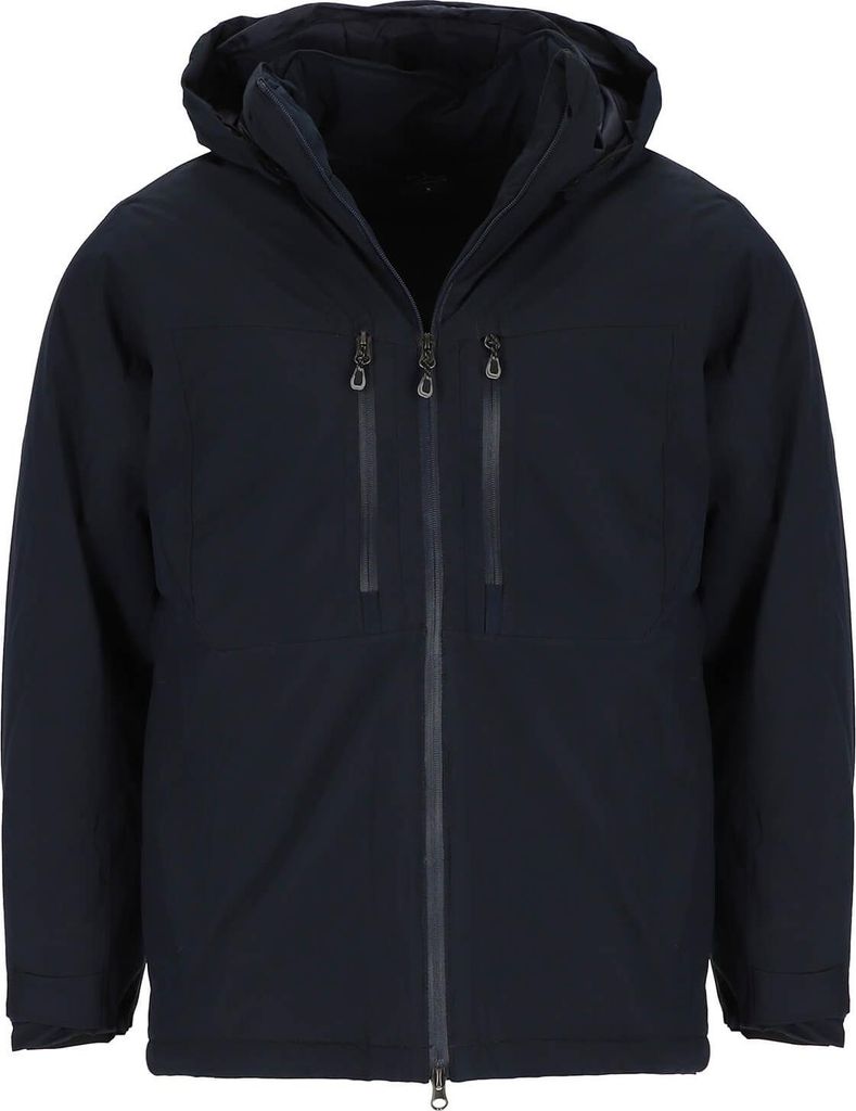 Blue Wave Herren Funktionsjacke Neven mit abnehmbarer Kapuze - Wasserdichte Outdoor-Jacke in Marine Größe 6XL