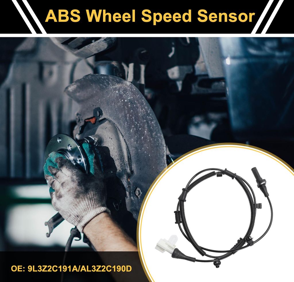 ABS Raddrehzahlsensor ABS Sensor Antiblockiersystem Sensor Nr. 9L3Z2C191A/AL3Z2C190D für Ford F-150 2009-2010 1 Stück hinten links